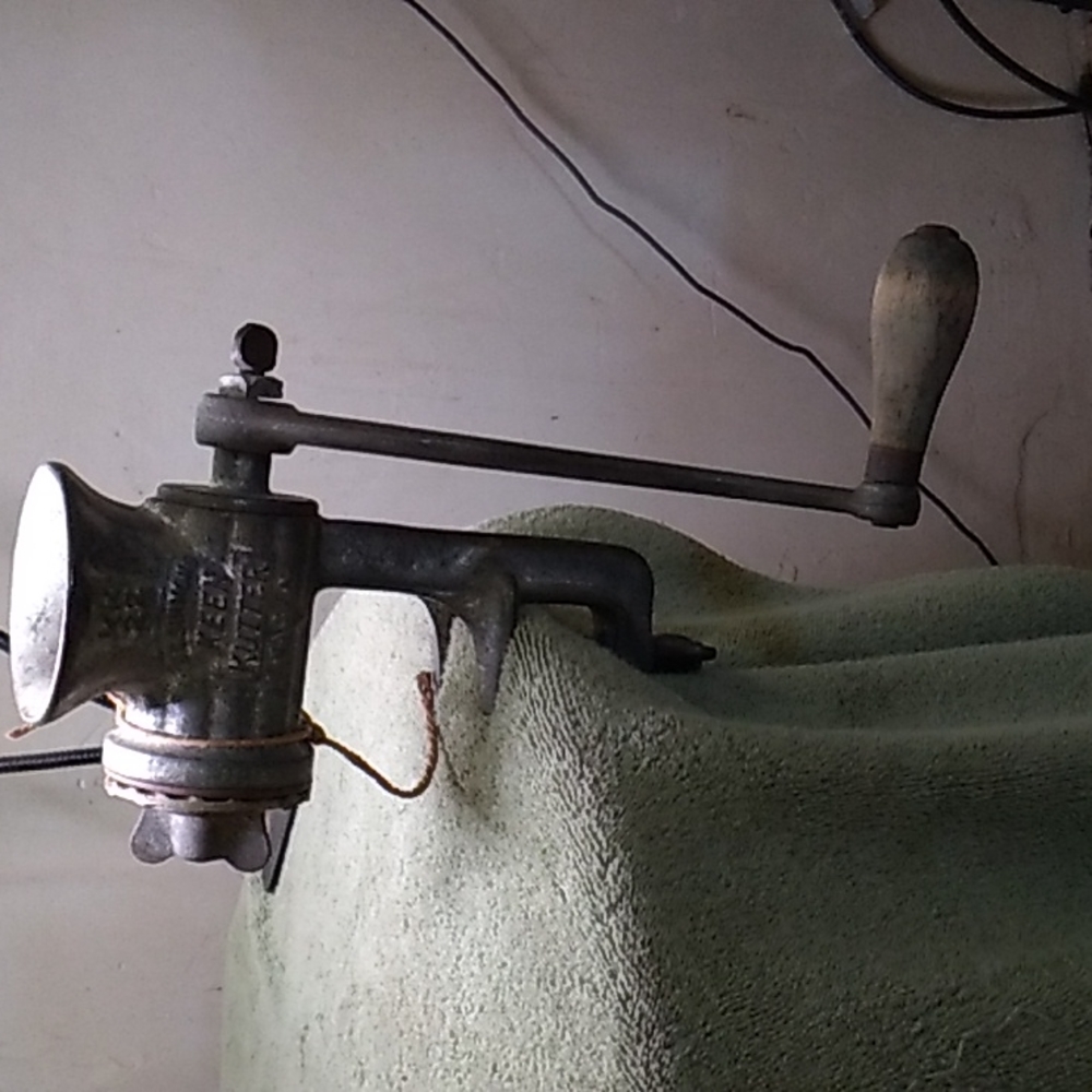 Keen vintage meat grinder